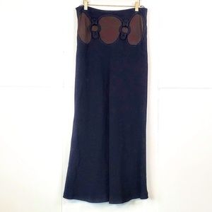 Moschino Cheap and Chic Black O-Ring Mermaid Skirt